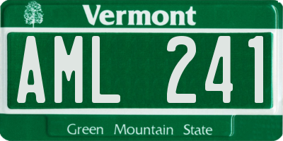 VT license plate AML241