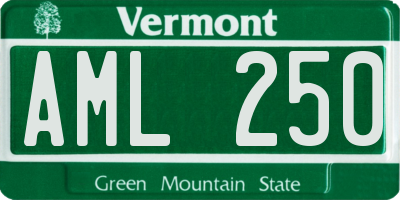VT license plate AML250