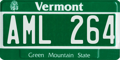 VT license plate AML264
