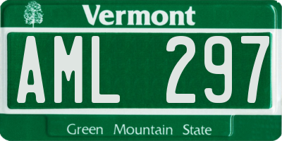 VT license plate AML297