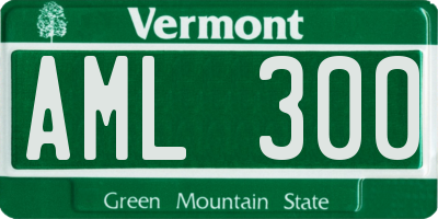 VT license plate AML300