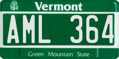 VT license plate AML364