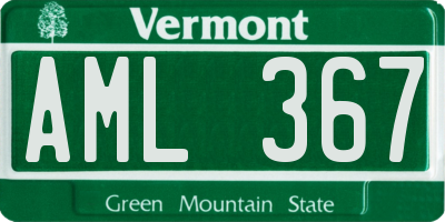 VT license plate AML367