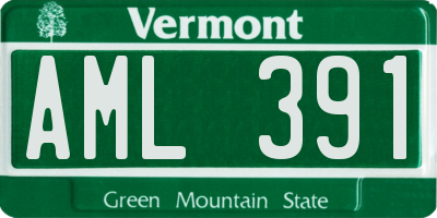 VT license plate AML391