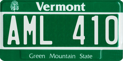 VT license plate AML410