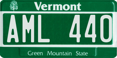 VT license plate AML440