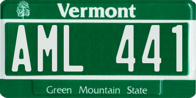 VT license plate AML441