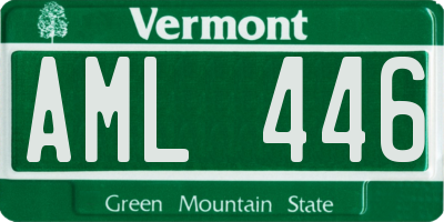 VT license plate AML446