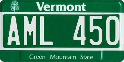 VT license plate AML450