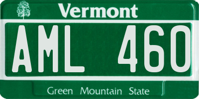 VT license plate AML460