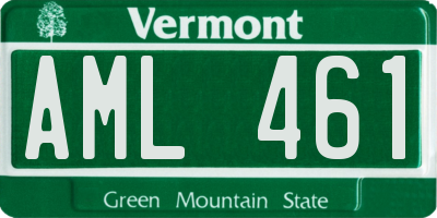 VT license plate AML461