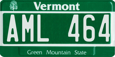 VT license plate AML464