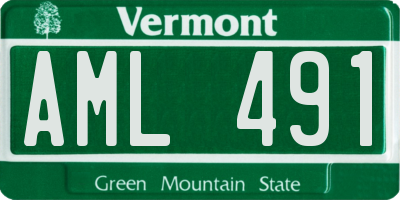 VT license plate AML491