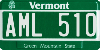 VT license plate AML510