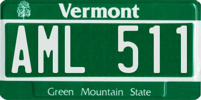 VT license plate AML511