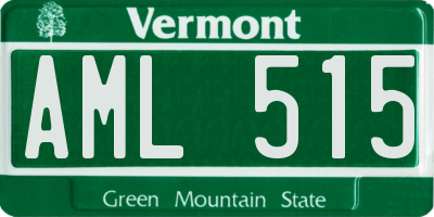 VT license plate AML515