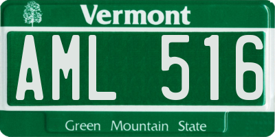 VT license plate AML516