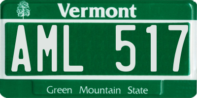 VT license plate AML517