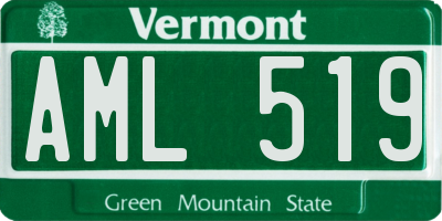 VT license plate AML519