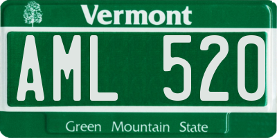 VT license plate AML520