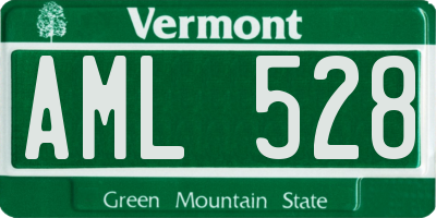 VT license plate AML528