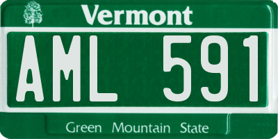 VT license plate AML591