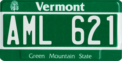 VT license plate AML621