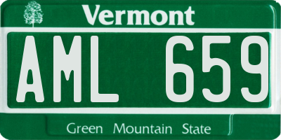 VT license plate AML659