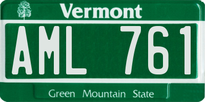 VT license plate AML761