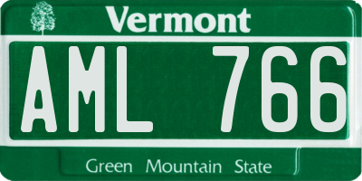 VT license plate AML766