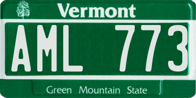 VT license plate AML773
