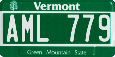 VT license plate AML779