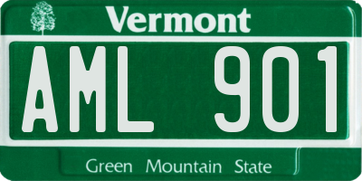 VT license plate AML901
