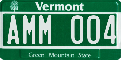 VT license plate AMM004