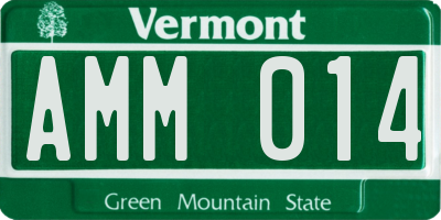 VT license plate AMM014