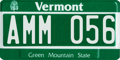 VT license plate AMM056