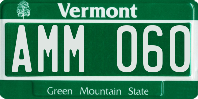VT license plate AMM060