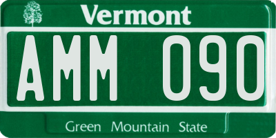 VT license plate AMM090