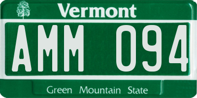 VT license plate AMM094