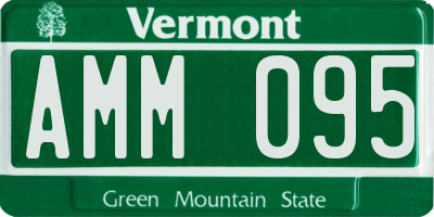 VT license plate AMM095