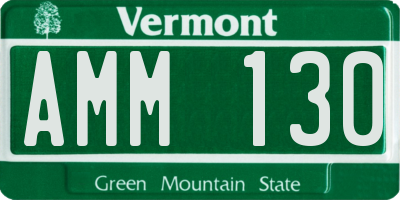 VT license plate AMM130
