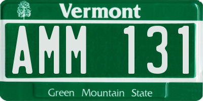 VT license plate AMM131