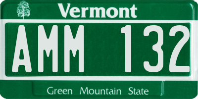 VT license plate AMM132