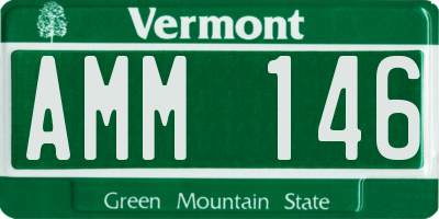 VT license plate AMM146