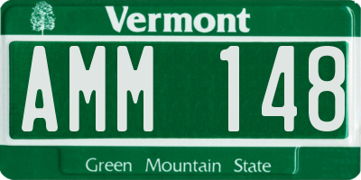 VT license plate AMM148