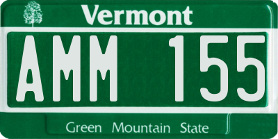 VT license plate AMM155