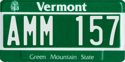 VT license plate AMM157