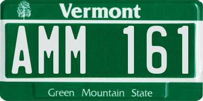 VT license plate AMM161