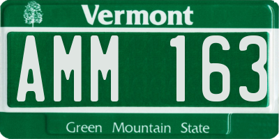 VT license plate AMM163