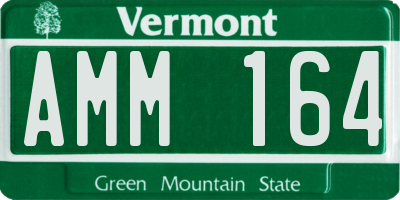 VT license plate AMM164